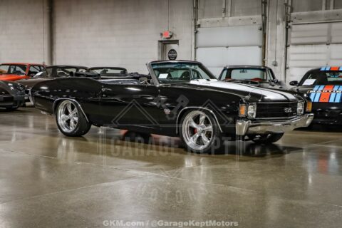 1972 Chevrolet Chevelle SS Convertible Black 454ci V8 13233 Miles for sale