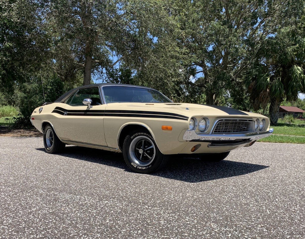 1973 Dodge Challenger Numbers Matching 340, Rare Parchment Exterior, Rallye Dash