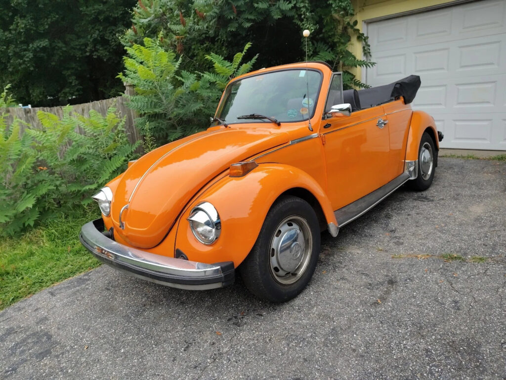 1974 Volkswagen Beetle (pre-1980) Convertible Orange Manual