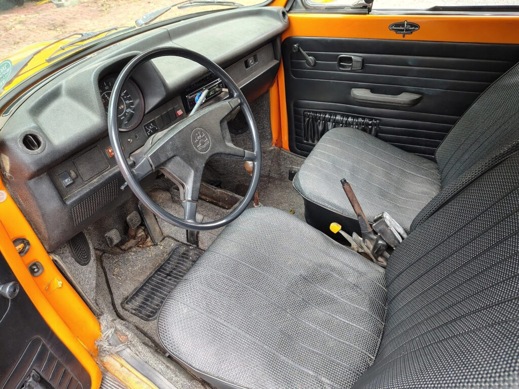 1974 Volkswagen Beetle (pre-1980) Convertible Orange Manual