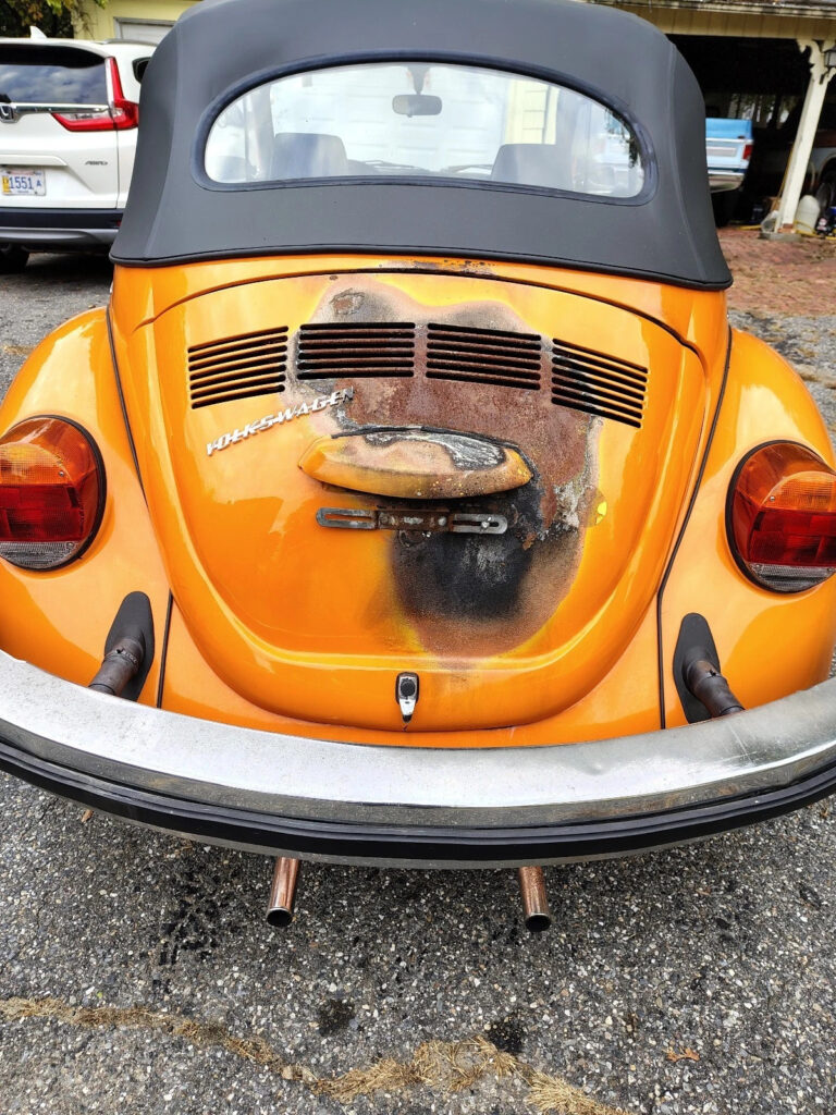 1974 Volkswagen Beetle (pre-1980) Convertible Orange Manual