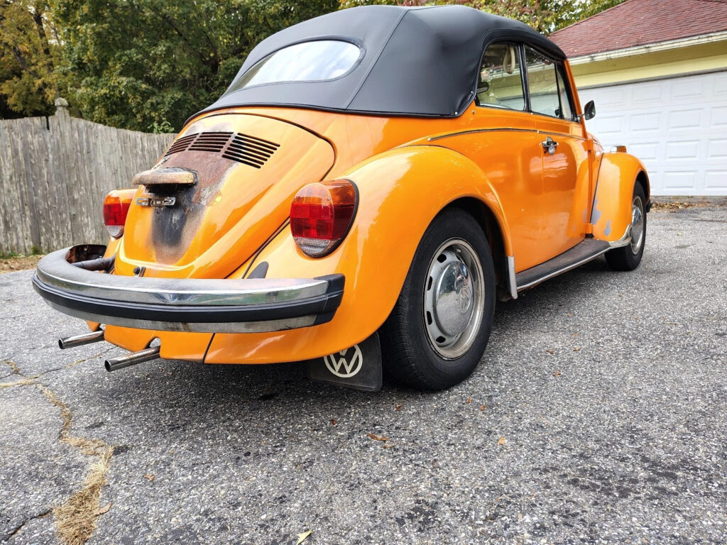 1974 Volkswagen Beetle (pre-1980) Convertible Orange Manual