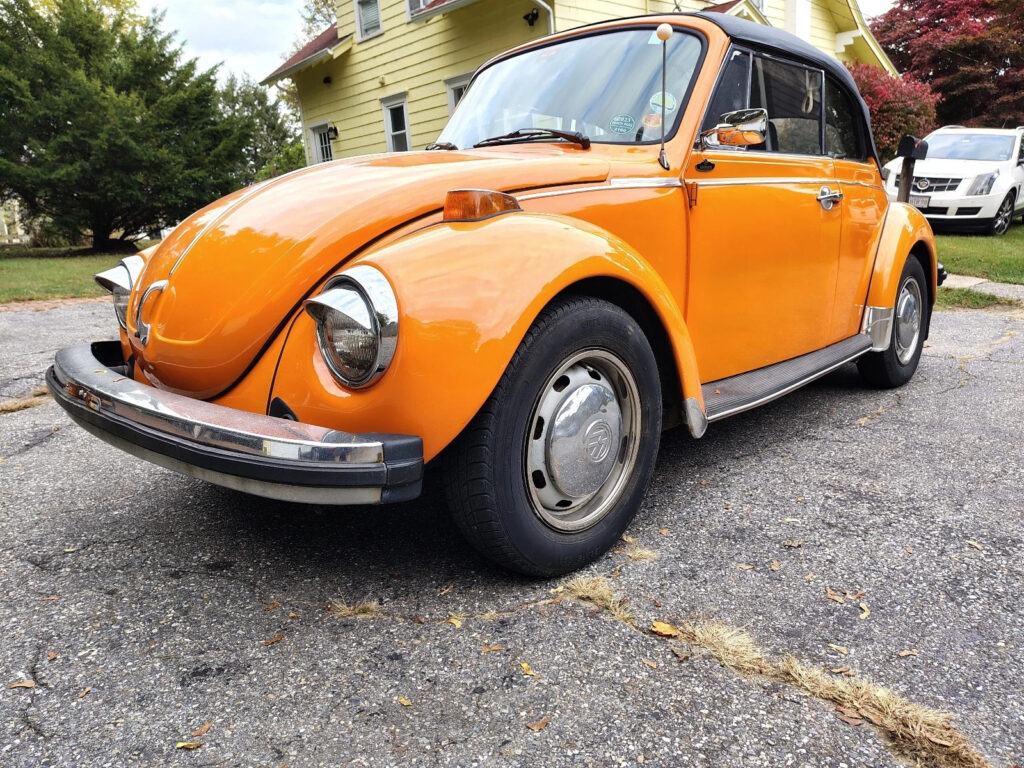 1974 Volkswagen Beetle (pre-1980) Convertible Orange Manual