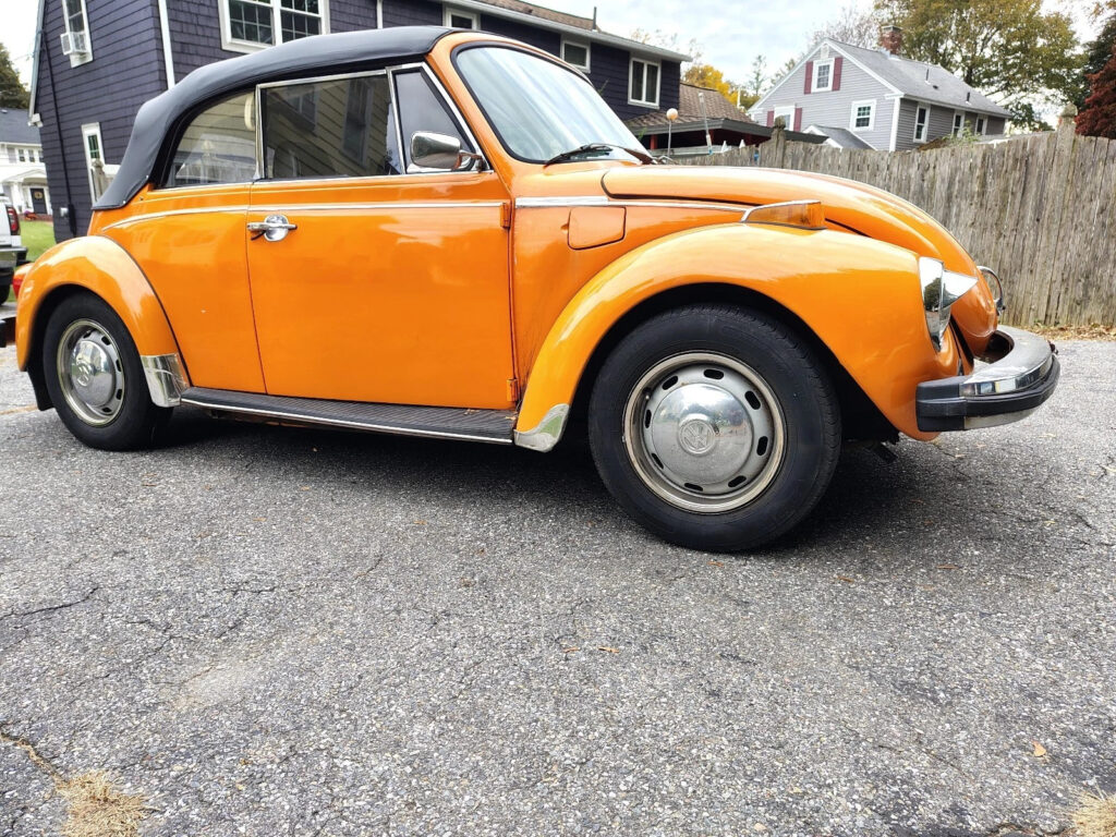 1974 Volkswagen Beetle (pre-1980) Convertible Orange Manual