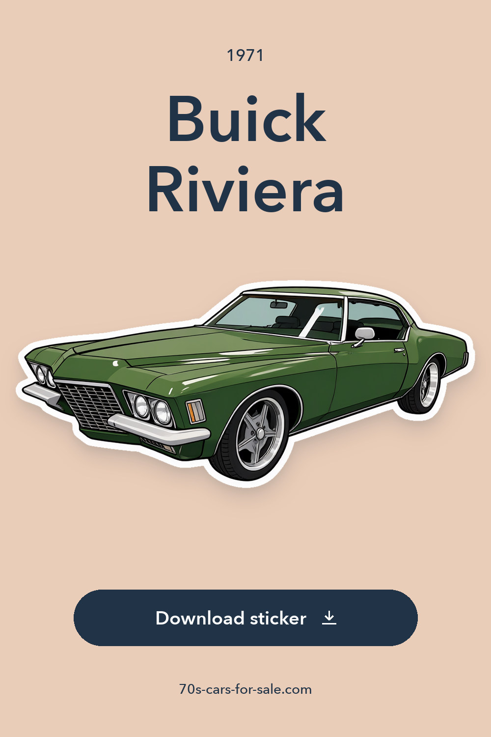 1971 Buick Riviera sticker preview