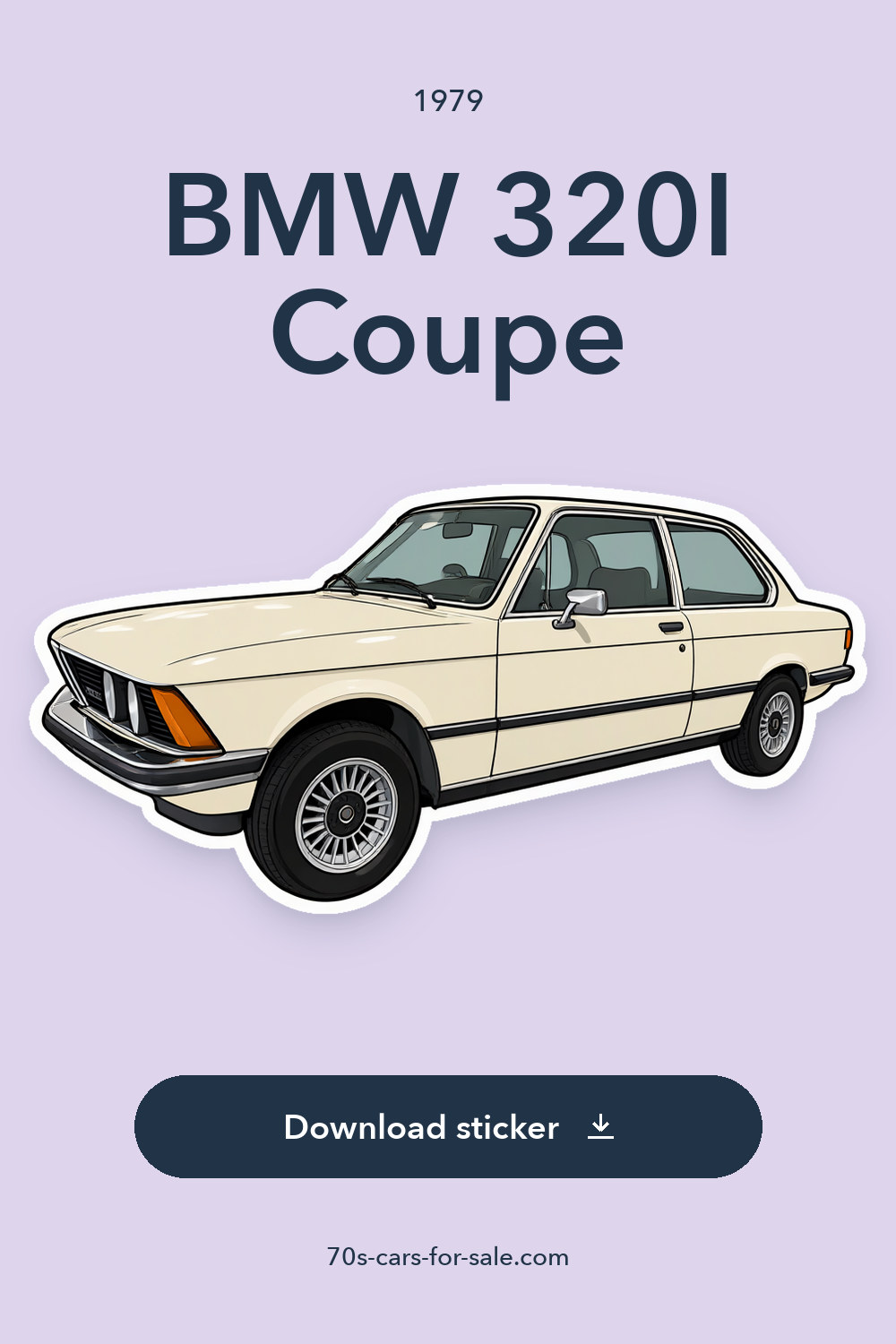 1979 BMW 320I Coupe sticker preview