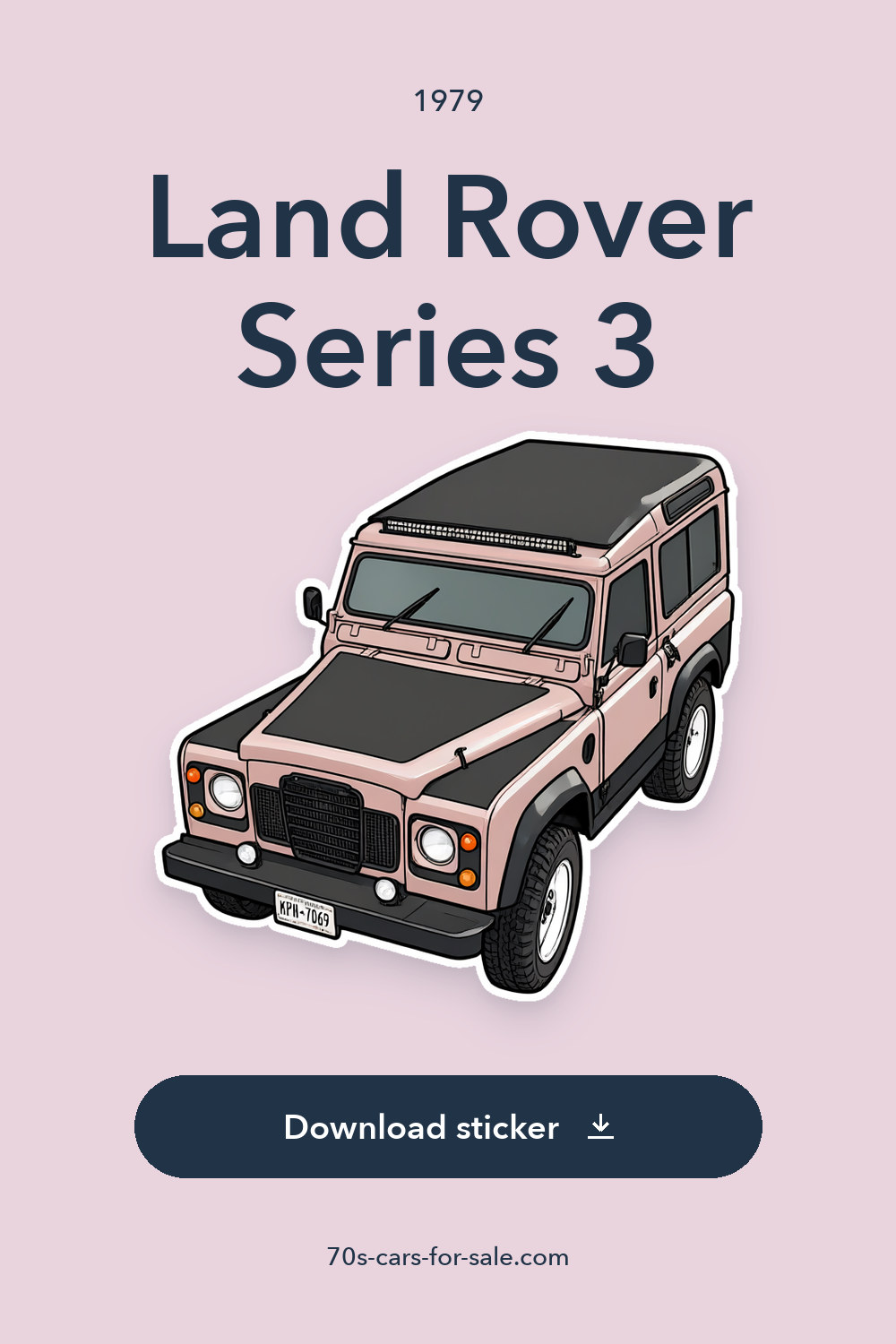 1979 Land Rover Series 3 sticker preview