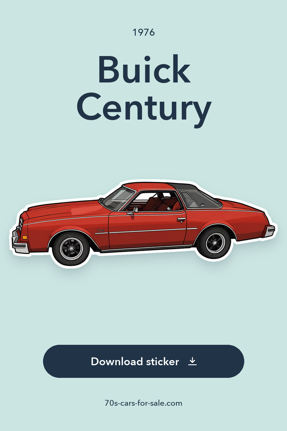 1976 Buick Century sticker preview