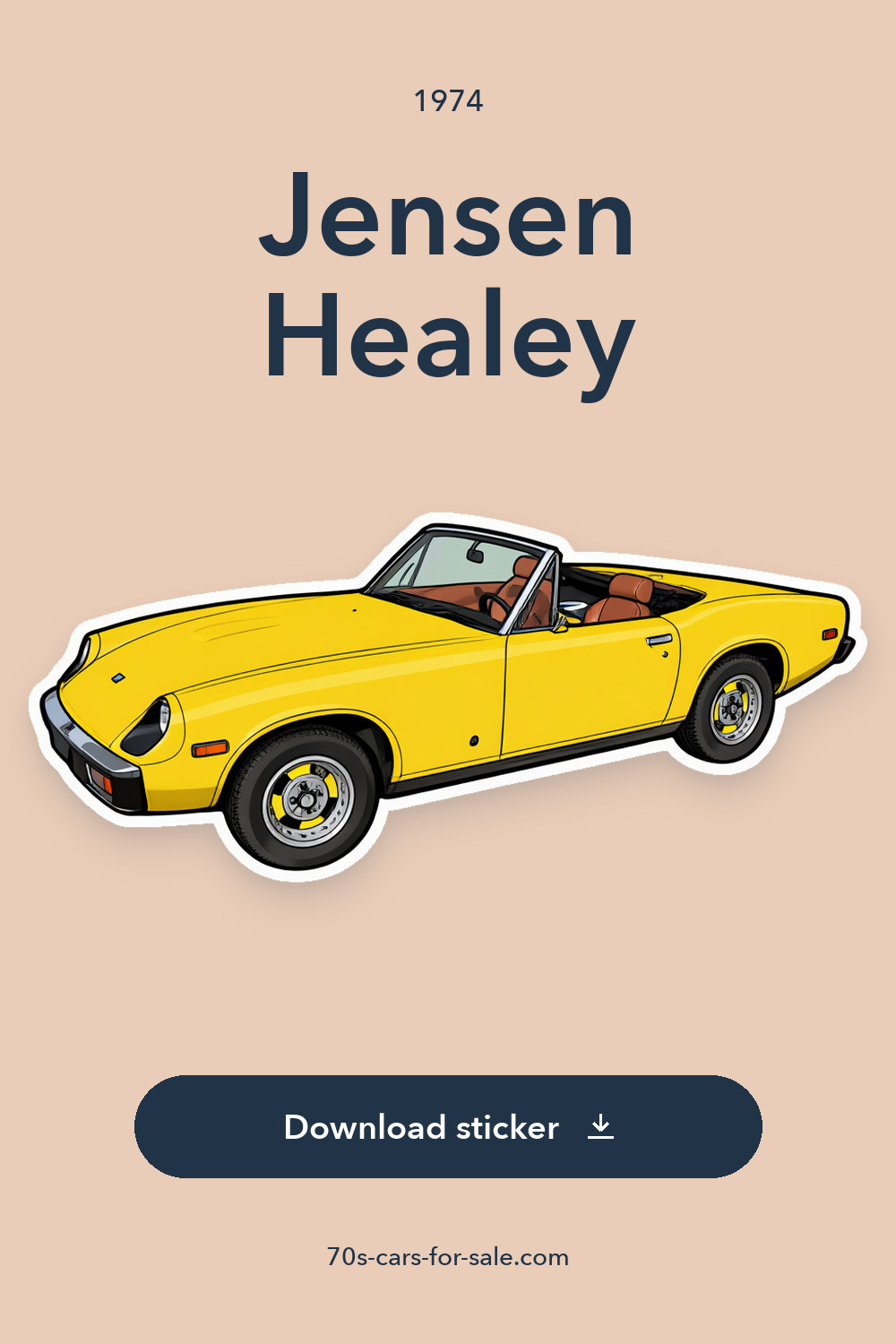 1974 Jensen Healey sticker preview