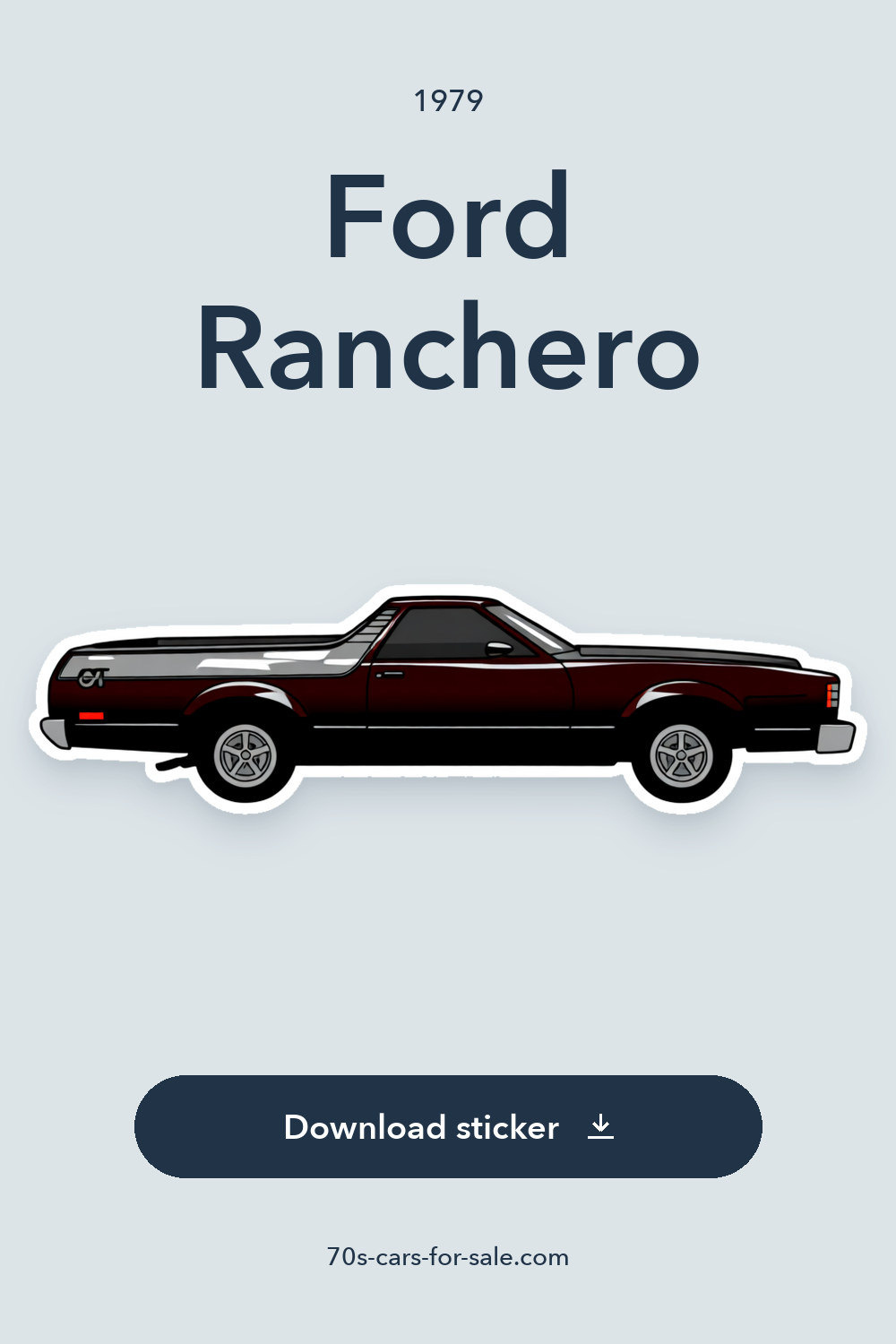 1979 Ford Ranchero sticker preview